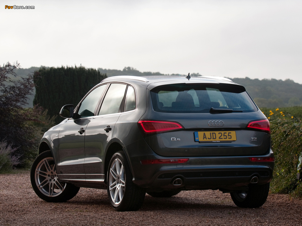 Audi Q5 2.0 TDI quattro S-Line UK-spec (8R) 2012 wallpapers (1024 x 768)