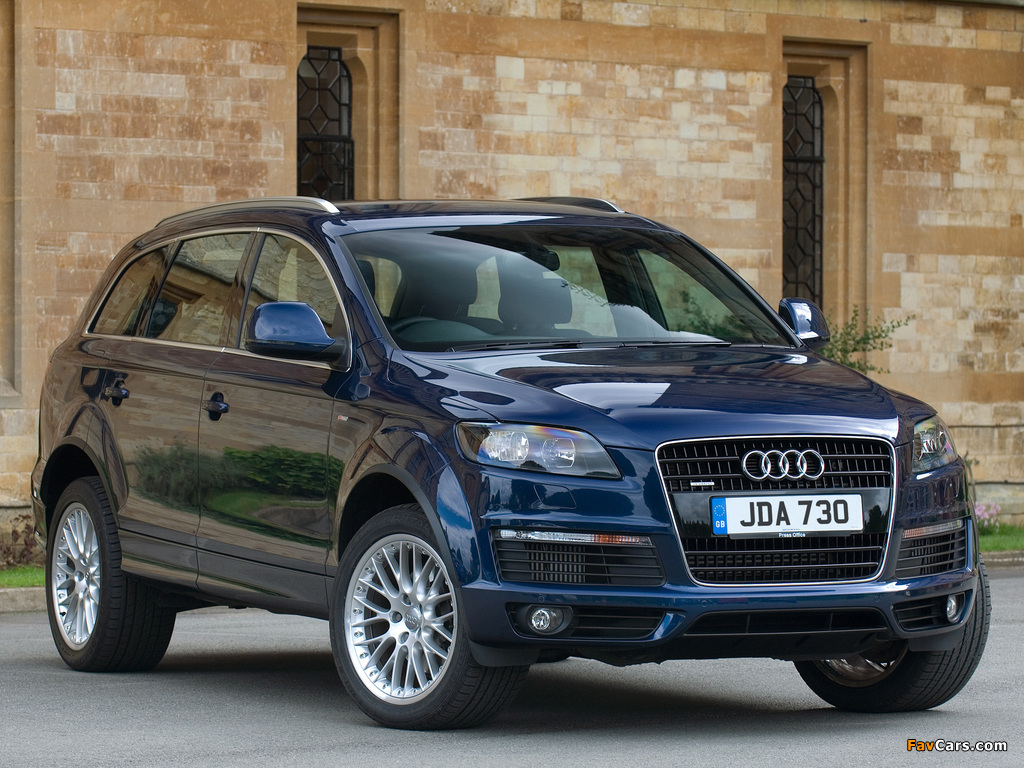 Photos of Audi Q7 4.2 TDI quattro S-Line UK-spec 2006–09 (1024 x 768)