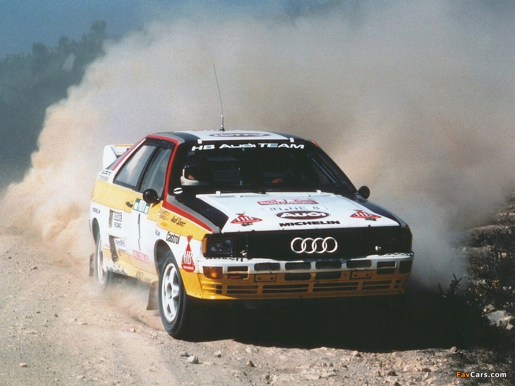Audi Quattro Group B Rally Car (85) 1983–86 wallpapers (1024 x 768)