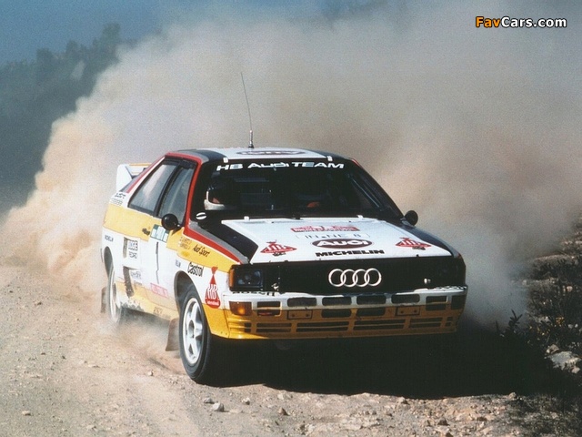 Audi Quattro Group B Rally Car (85) 1983–86 wallpapers (640 x 480)
