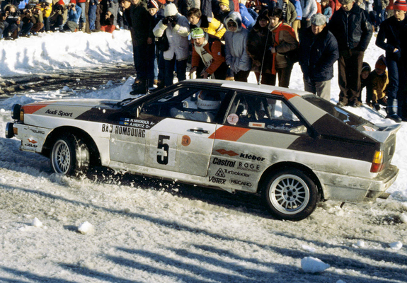 Pictures of Audi Quattro Group 4 Rally Car (85) 1981–82