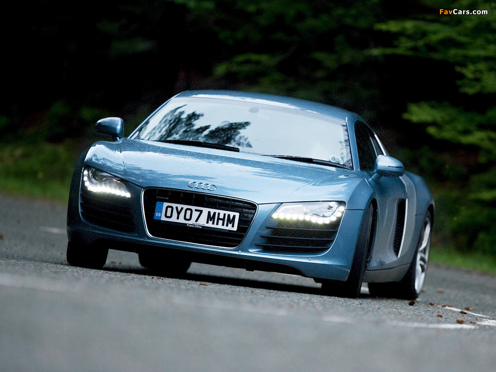 Audi R8 UK-spec 2007 photos (1024 x 768)