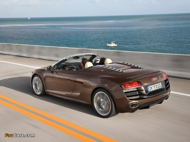 Audi R8 V10 Spyder 2009 photos (640 x 480)