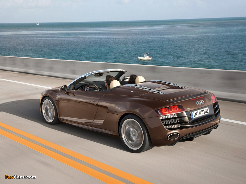 Audi R8 V10 Spyder 2009 photos (800 x 600)