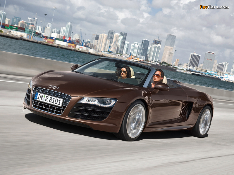 Audi R8 V10 Spyder 2009 photos (800 x 600)