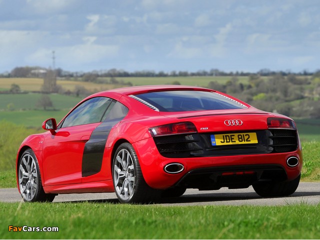 Audi R8 V10 UK-spec 2009–12 pictures (640 x 480)