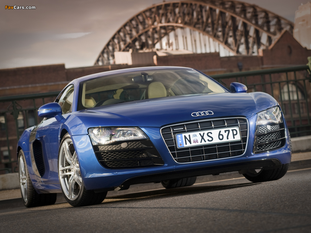 Audi R8 V10 AU-spec 2009–12 wallpapers (1024 x 768)