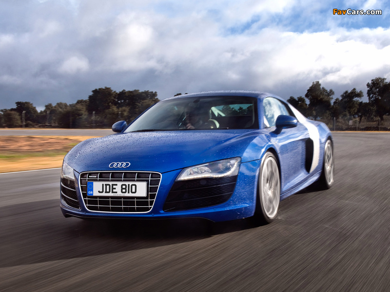 Audi R8 V10 UK-spec 2009–12 wallpapers (800 x 600)