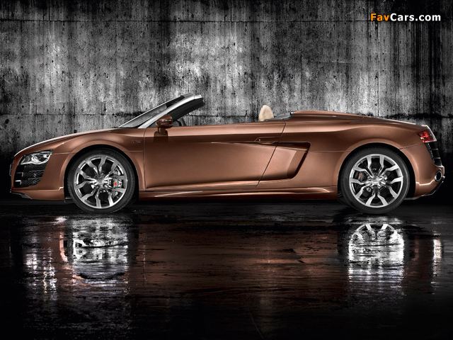 Audi R8 V10 Spyder 2009 wallpapers (640 x 480)