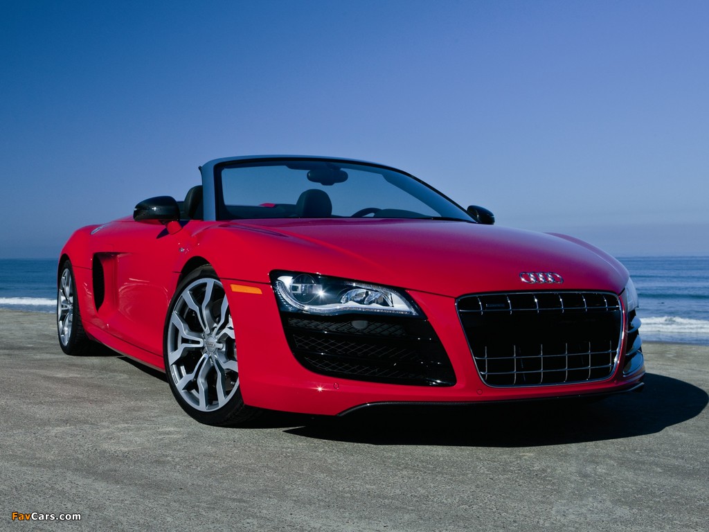 Audi R8 V10 Spyder US-spec 2010 images (1024 x 768)