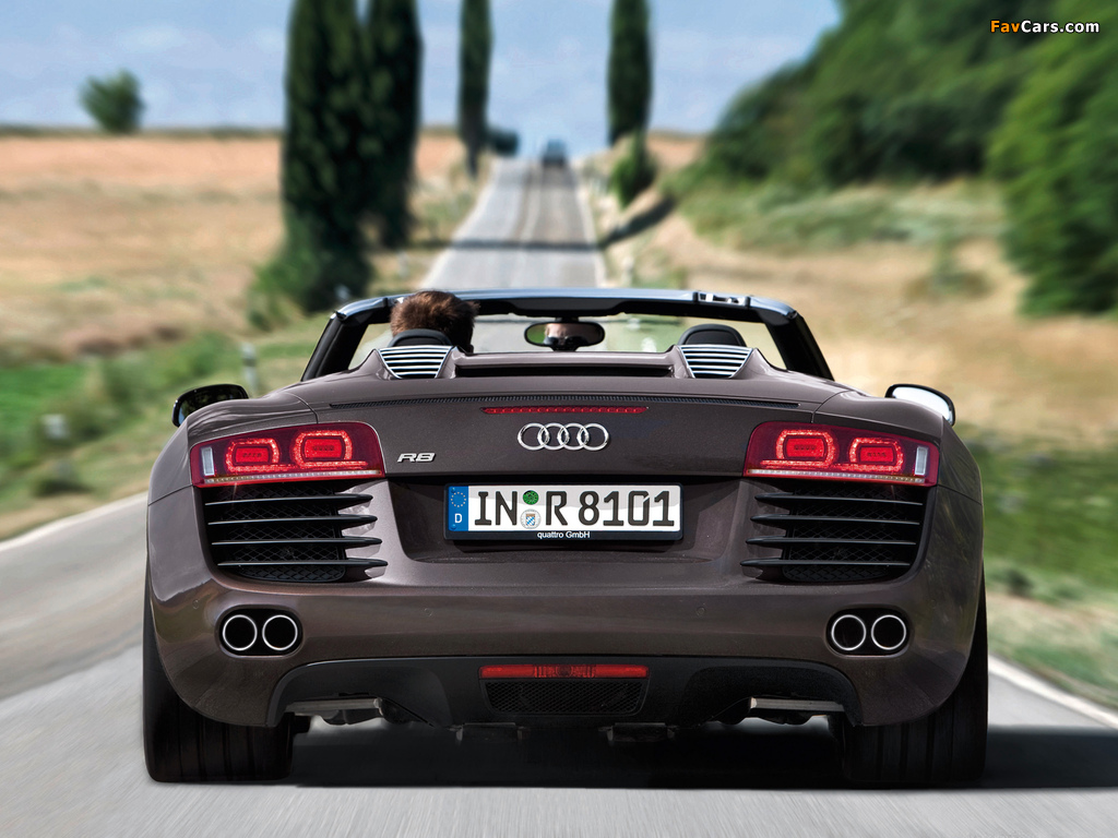 Audi R8 Spyder 2010–12 images (1024 x 768)