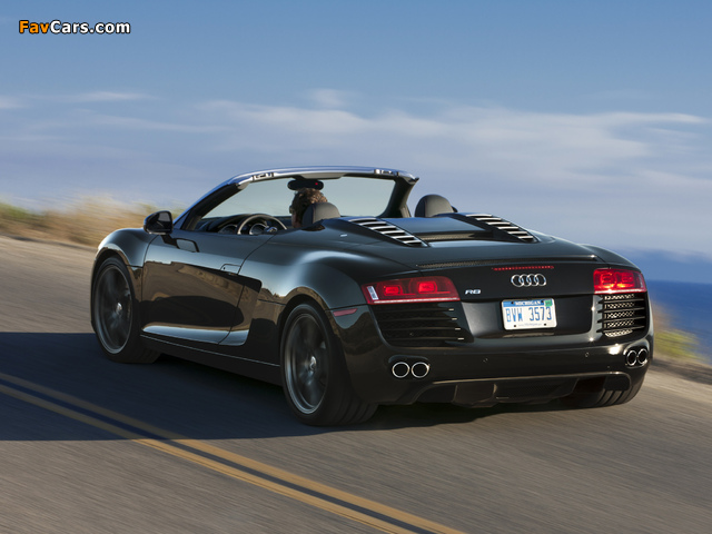 Audi R8 Spyder US-spec 2010 photos (640 x 480)