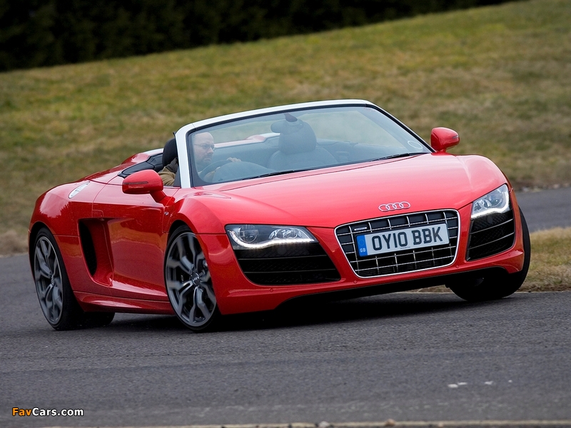 Audi R8 V10 Spyder UK-spec 2010 pictures (800 x 600)