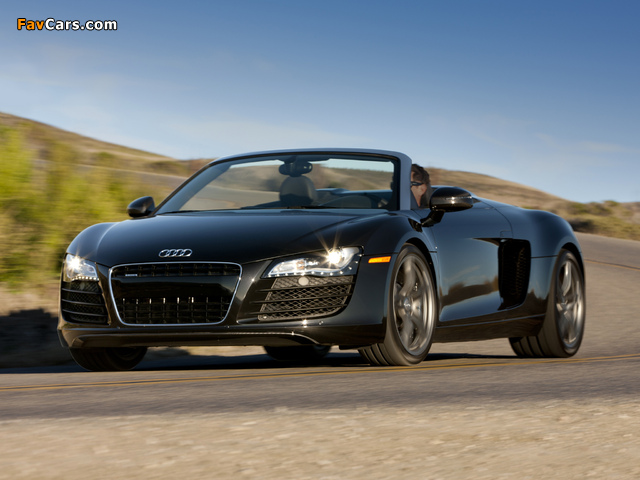 Audi R8 Spyder US-spec 2010 wallpapers (640 x 480)