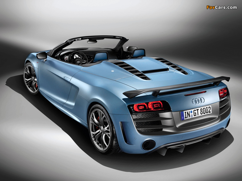 Audi R8 GT Spyder 2011–12 images (800 x 600)