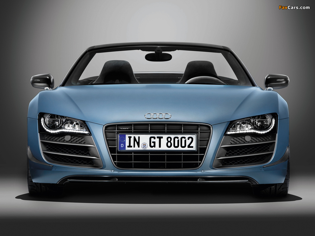 Audi R8 GT Spyder 2011–12 images (1024 x 768)