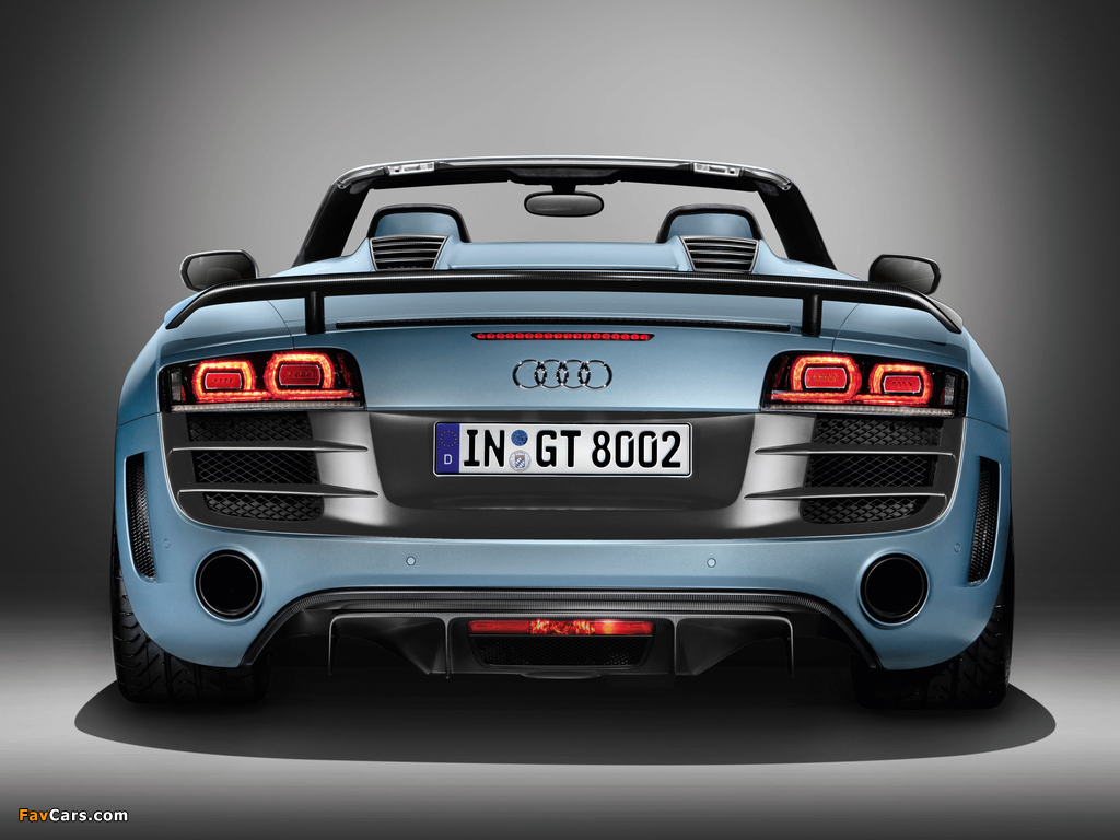 Audi R8 GT Spyder 2011–12 photos (1024 x 768)