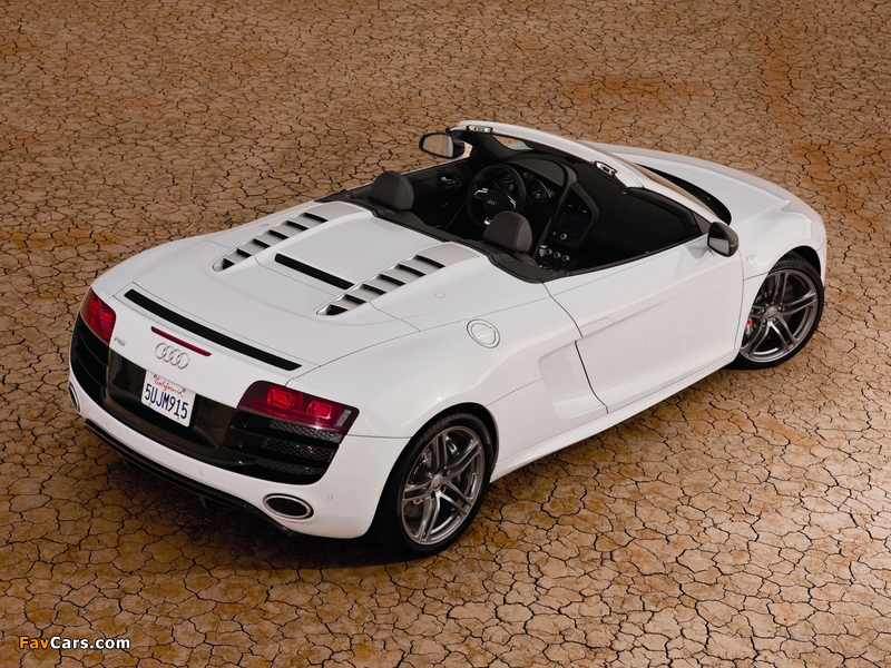 Audi R8 GT Spyder US-spec 2011–12 wallpapers (800 x 600)