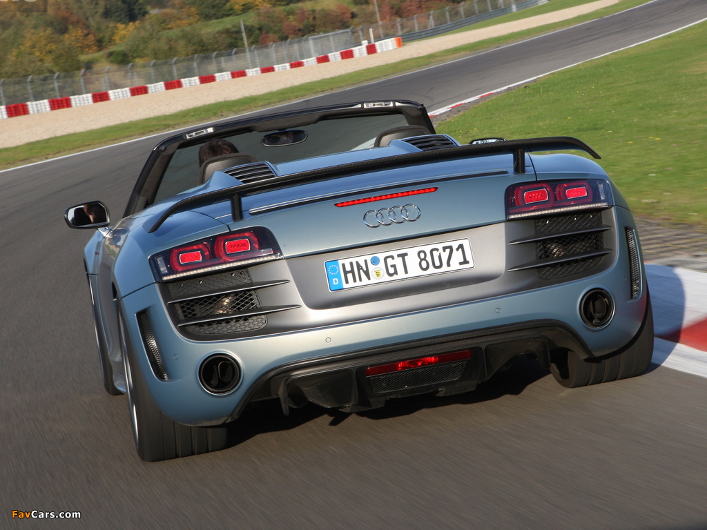 Audi R8 GT Spyder 2011–12 wallpapers (1024 x 768)