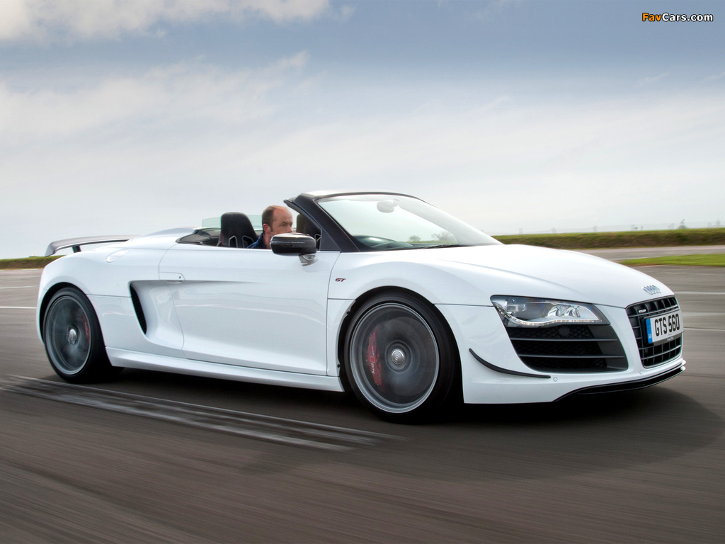 Audi R8 GT Spyder UK-spec 2011–12 wallpapers (1024 x 768)