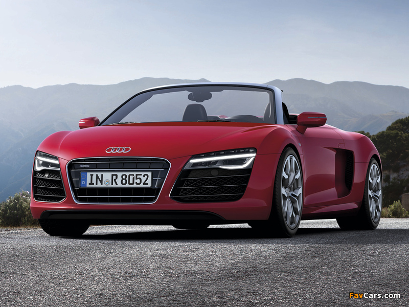 Audi R8 V10 Spyder 2012 images (800 x 600)