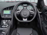 Audi R8 Spyder UK-spec 2013 wallpapers