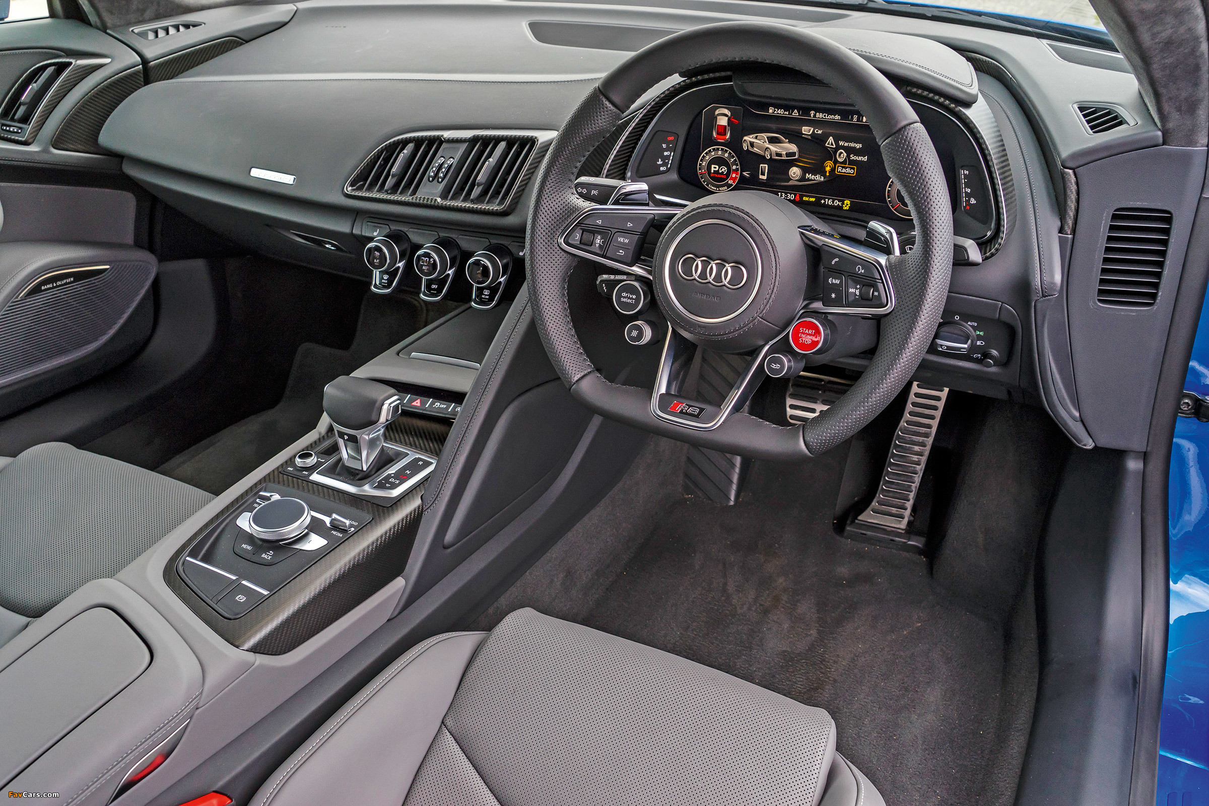 Audi R8 V10 Plus UK-spec 2015 wallpapers (2400 x 1600)