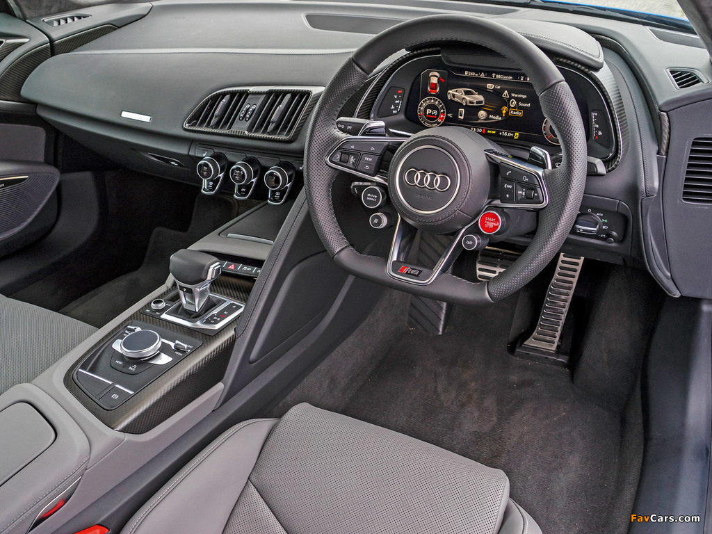 Audi R8 V10 Plus UK-spec 2015 wallpapers (1024 x 768)