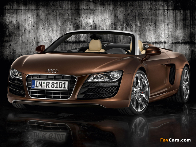 Images of Audi R8 V10 Spyder 2009 (640 x 480)