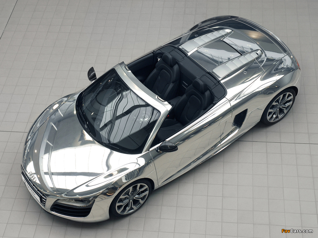 Images of Audi R8 V10 Spyder Chrome 2011 (1024 x 768)