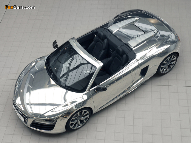 Images of Audi R8 V10 Spyder Chrome 2011 (640 x 480)