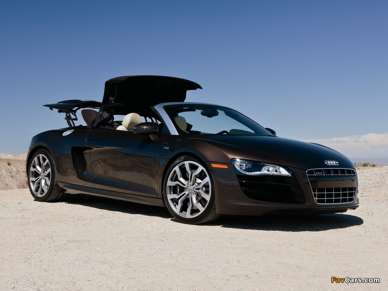 Photos of Audi R8 V10 Spyder US-spec 2010 (800 x 600)