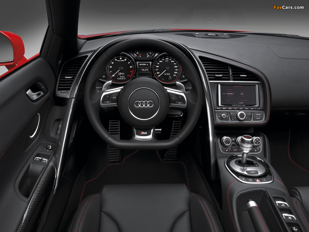 Photos of Audi R8 V10 Spyder 2012 (1024 x 768)