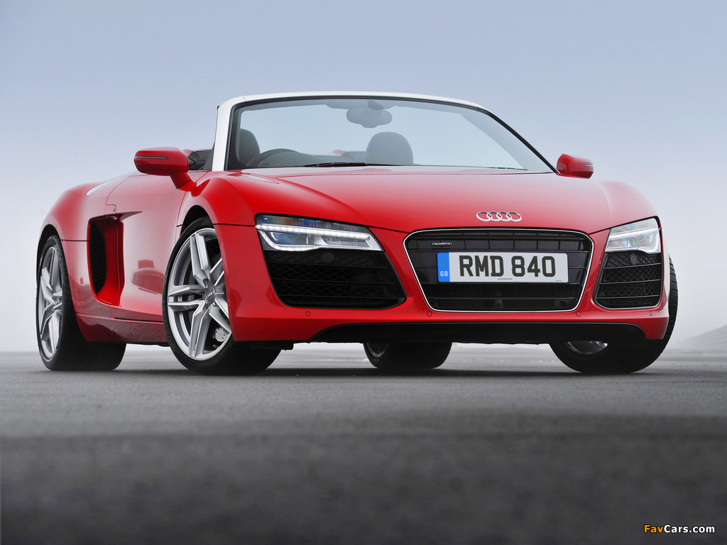 Photos of Audi R8 Spyder UK-spec 2013 (1024 x 768)