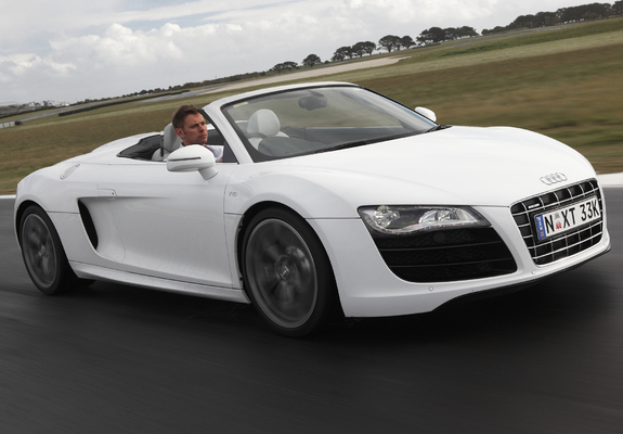 Pictures of Audi R8 V10 Spyder AU-spec 2010–12