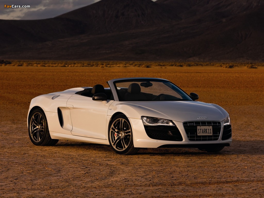 Pictures of Audi R8 V10 Spyder US-spec 2010 (1024 x 768)