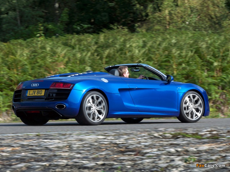 Pictures of Audi R8 V10 Spyder UK-spec 2010 (800 x 600)