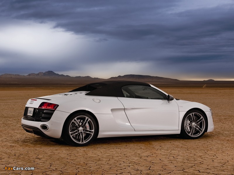 Pictures of Audi R8 V10 Spyder US-spec 2010 (800 x 600)