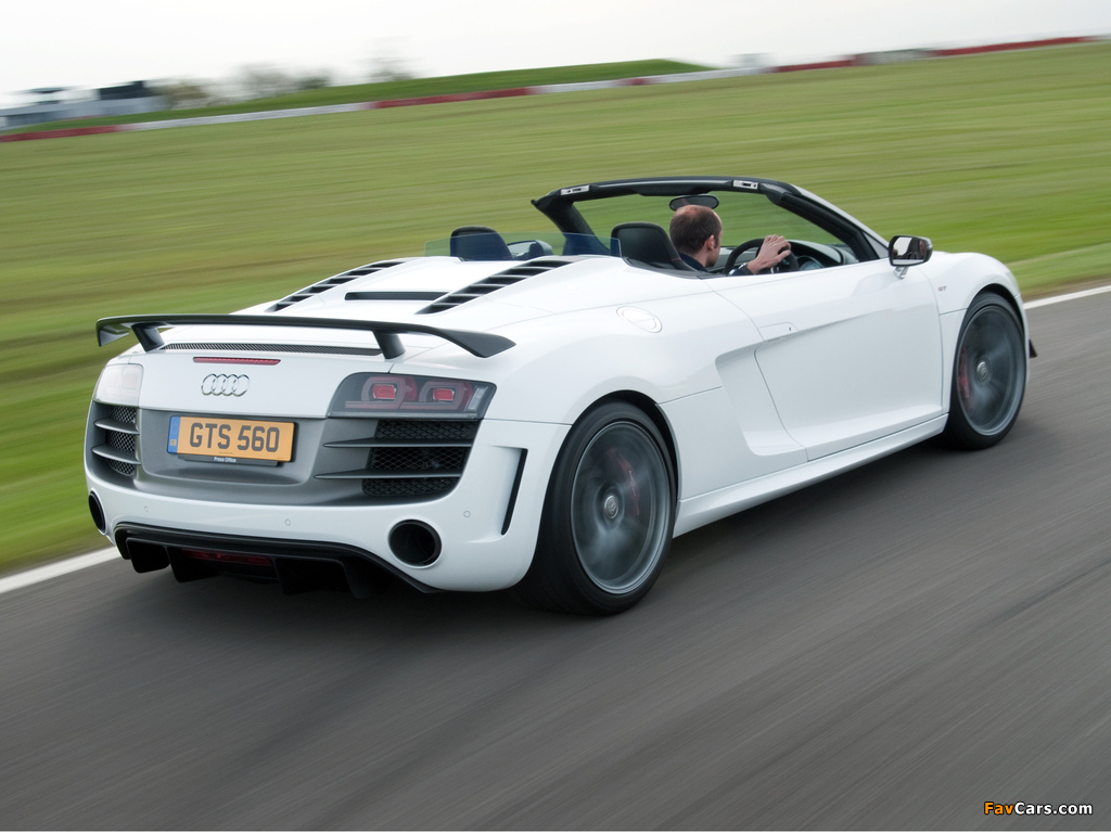 Pictures of Audi R8 GT Spyder UK-spec 2011–12 (1024 x 768)