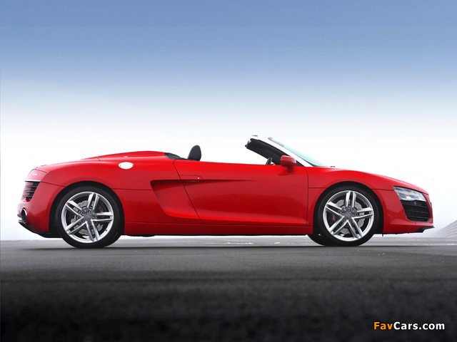 Pictures of Audi R8 Spyder UK-spec 2013 (640 x 480)