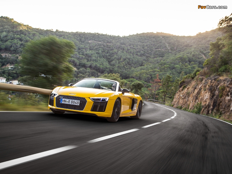 Pictures of Audi R8 Spyder V10 2016 (800 x 600)