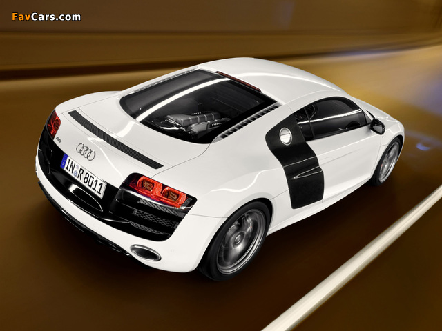 Audi R8 V10 2009–12 wallpapers (640 x 480)