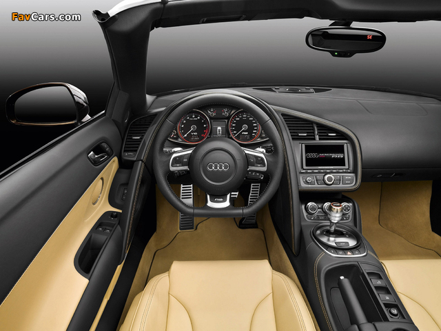 Audi R8 V10 Spyder 2009 wallpapers (640 x 480)