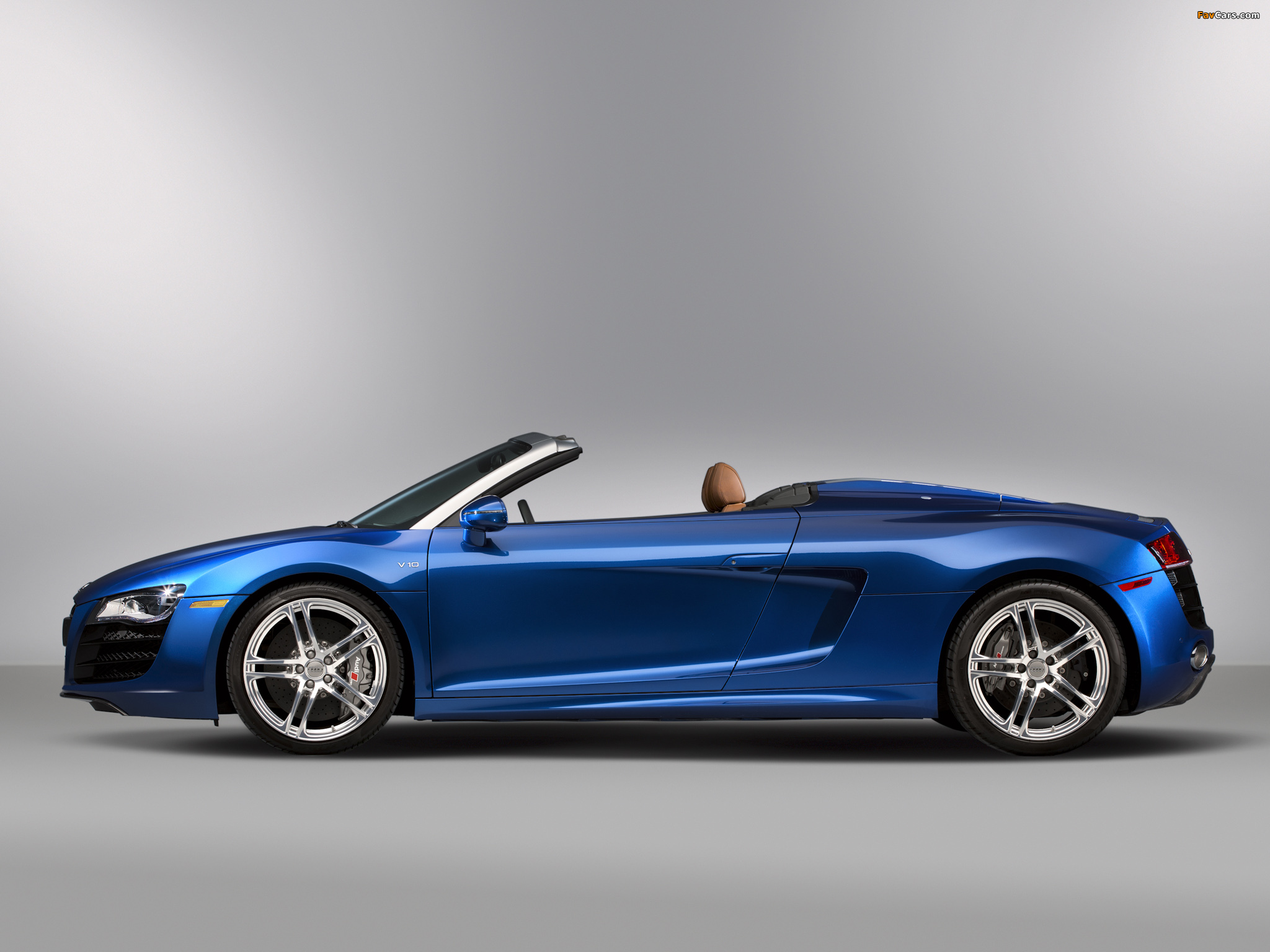 Audi R8 V10 Spyder US-spec 2010 wallpapers (2048 x 1536)