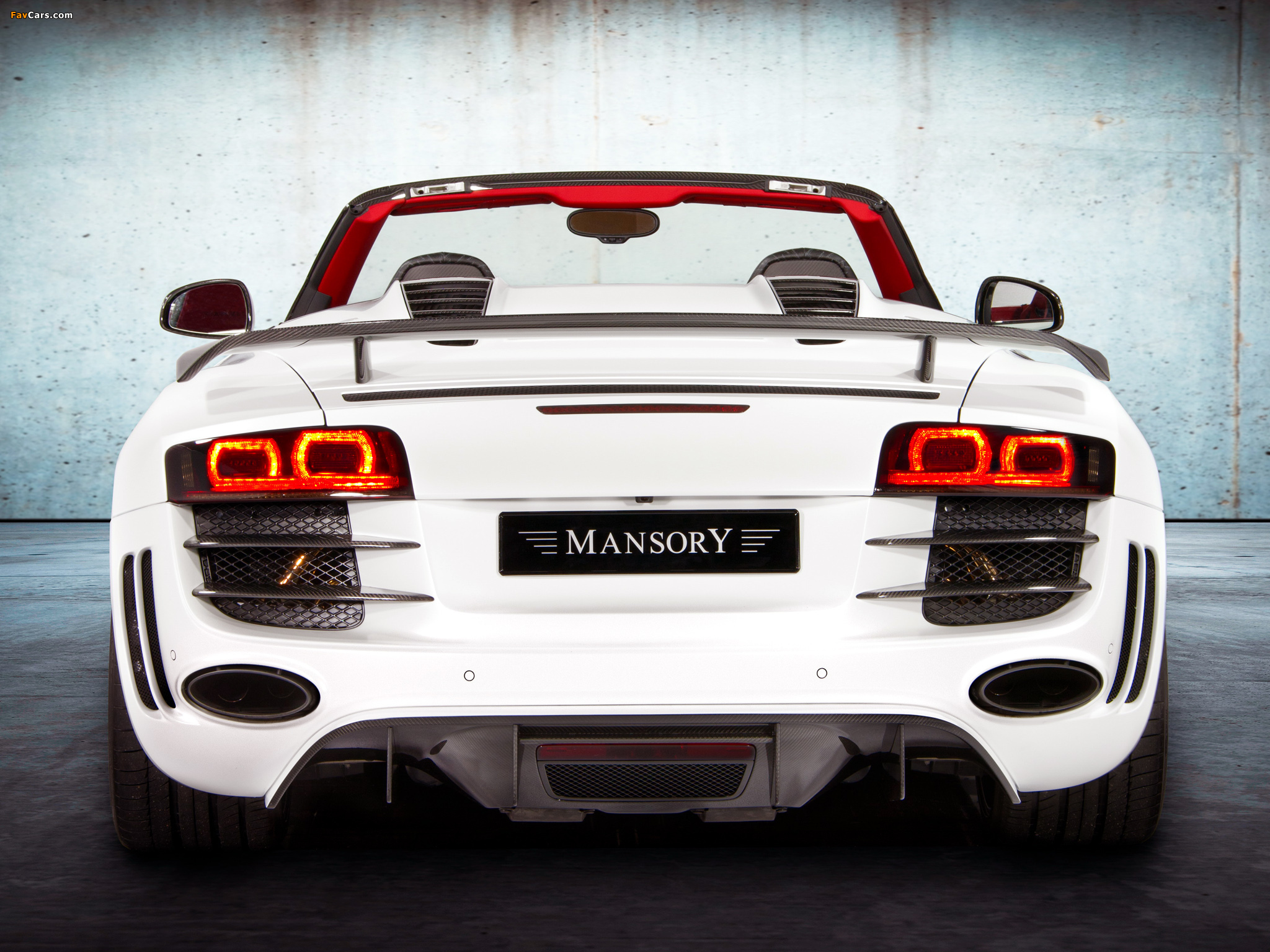 Mansory Audi R8 V10 Spyder 2011 wallpapers (2048 x 1536)