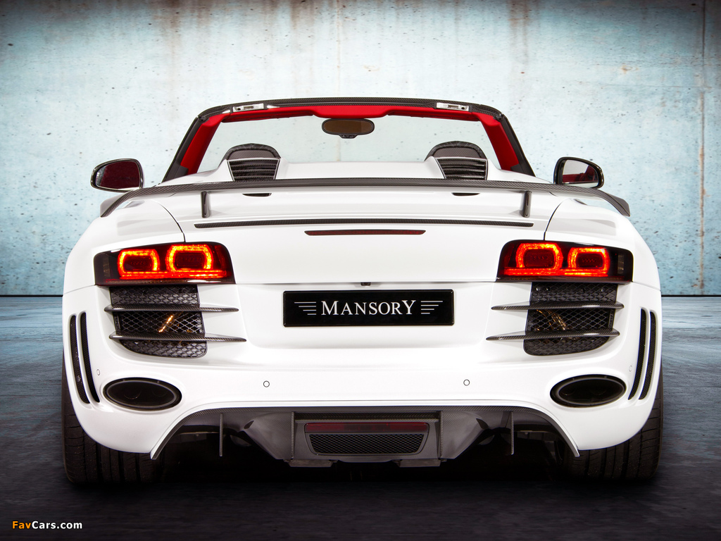 Mansory Audi R8 V10 Spyder 2011 wallpapers (1024 x 768)