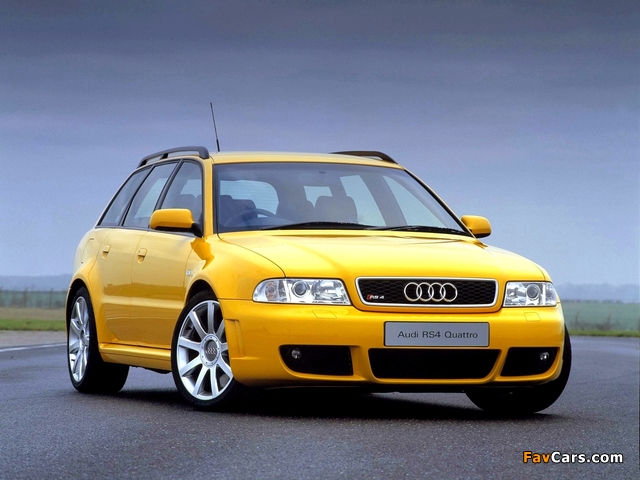 Audi RS4 Avant UK-spec (B5,8D) 2000–01 wallpapers (640 x 480)