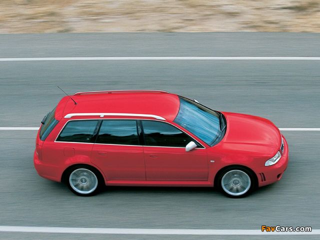Audi RS4 Avant (B5,8D) 2000–01 wallpapers (640 x 480)