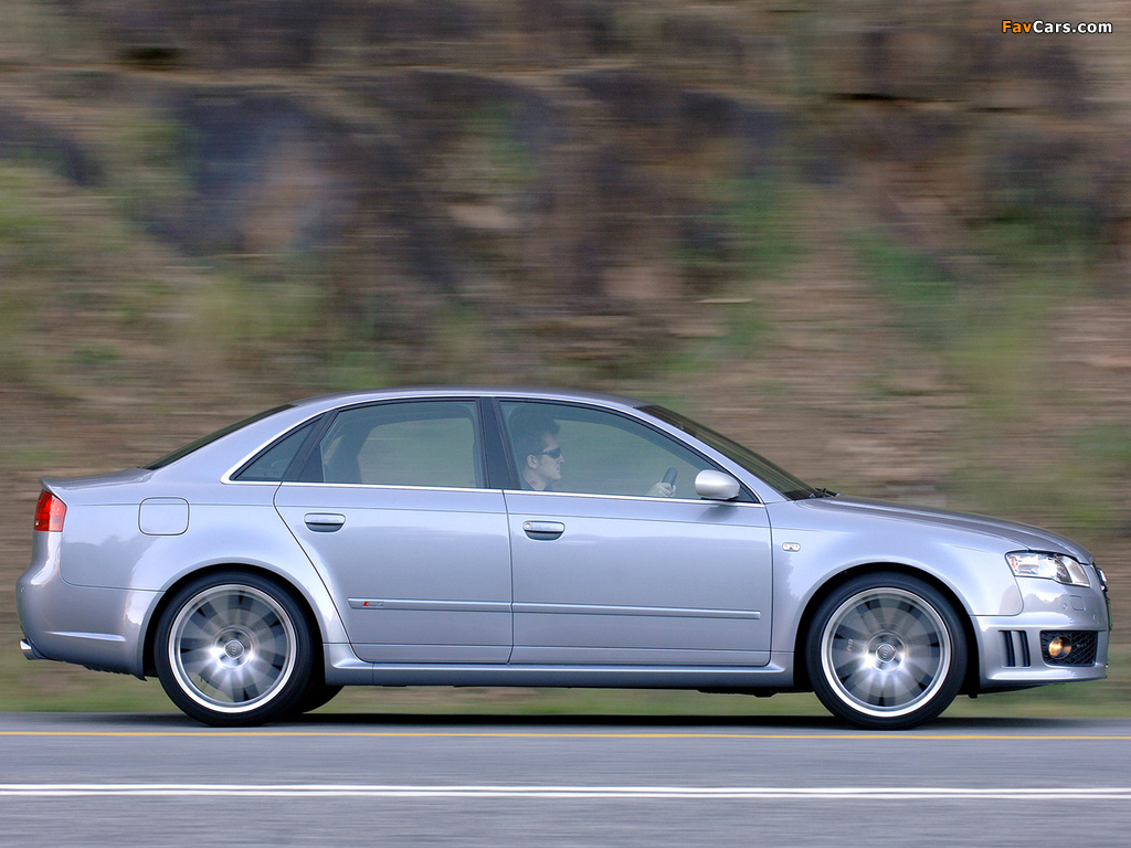 Audi RS4 Sedan ZA-spec (B7,8E) 2005–07 photos (1024 x 768)