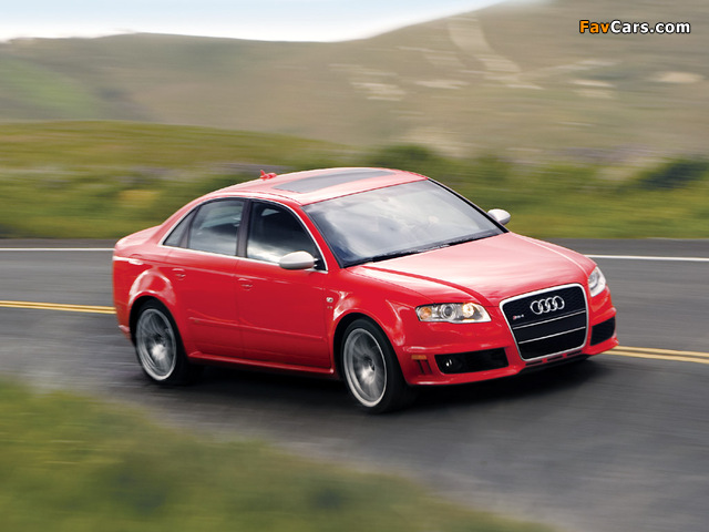 Audi RS4 Sedan US-spec (B7,8E) 2005–07 wallpapers (640 x 480)